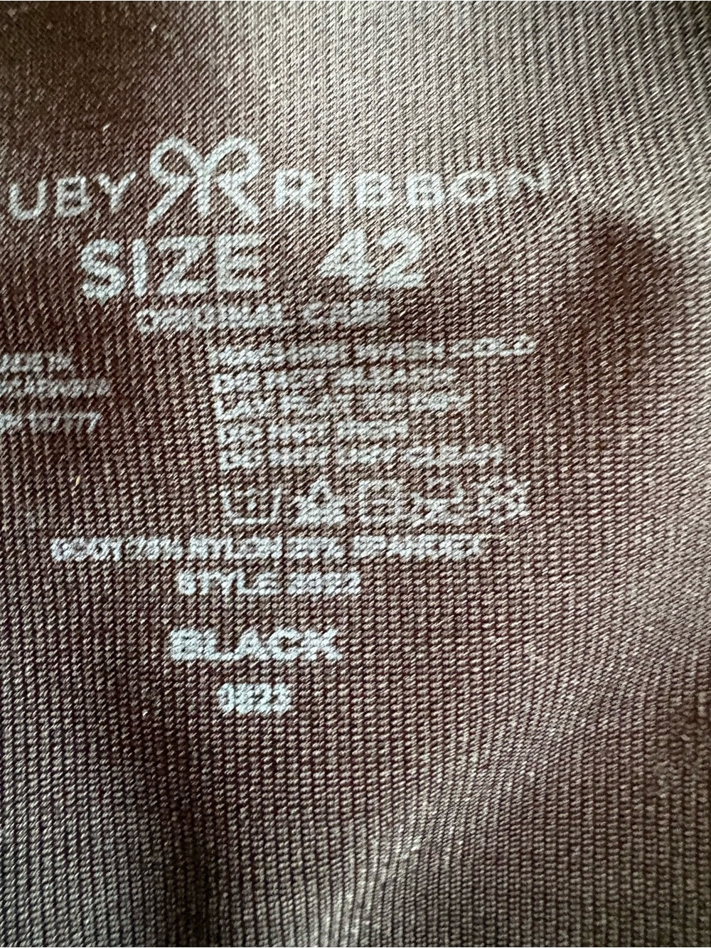 Ruby Ribbon Black Cami - Picture 4 of 4